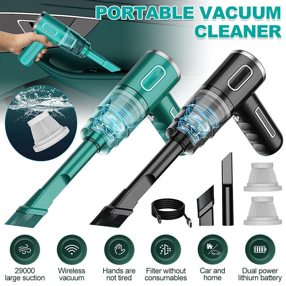 29000pa Powerful Car Vacuum Cleaner Wet/Dry Cordless Strong Suction Handheld